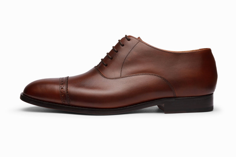 Quarter Brogue Oxford - Dark Oxblood