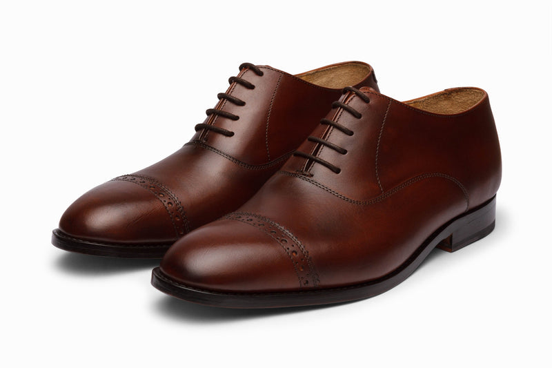 Quarter Brogue Oxford - Dark Oxblood