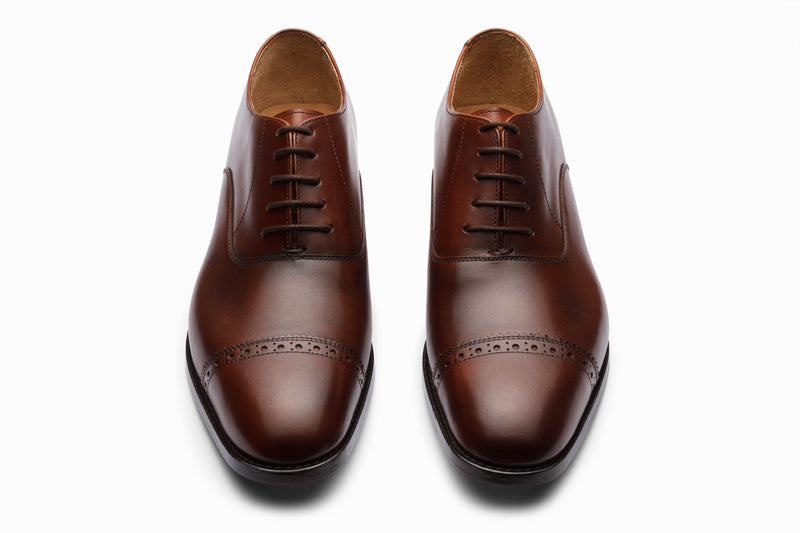 Quarter Brogue Oxford - Dark Oxblood