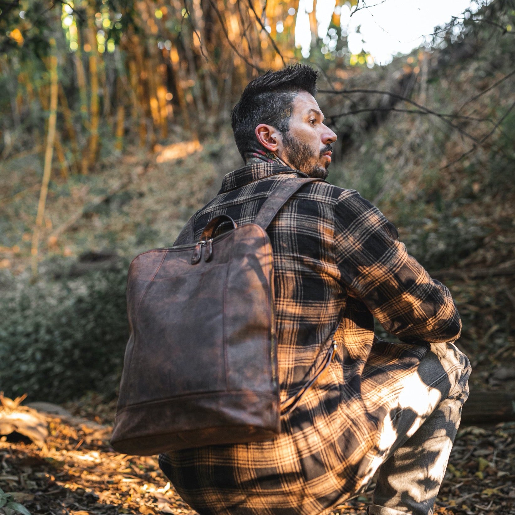 Leather Laptop Backpack Baku