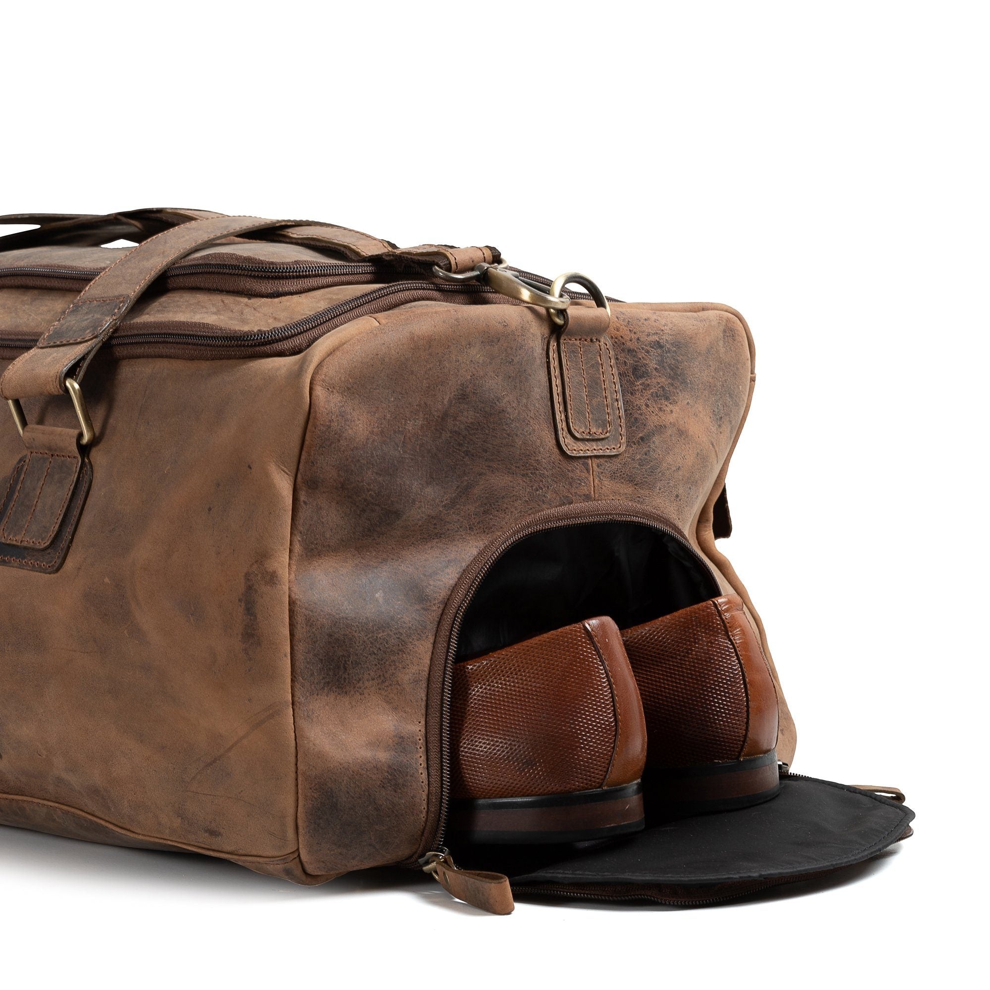 Leather Weekender Bag Texas