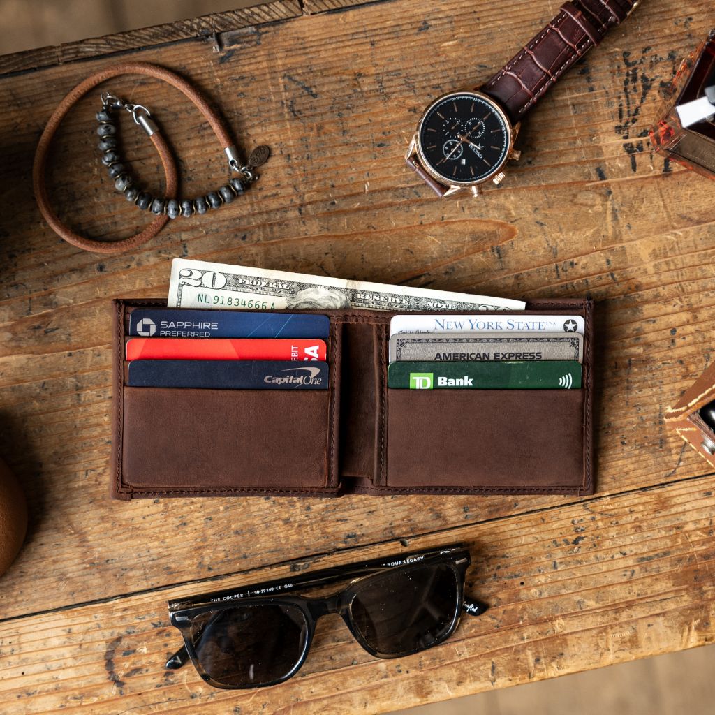 The Classic Leather Bifold Wallet - Arizona Adobe