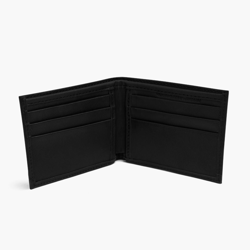 The Classic Leather Bifold Wallet - Black
