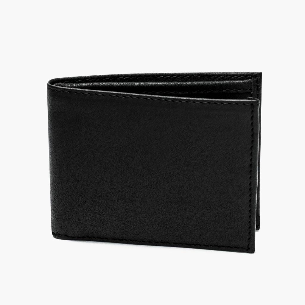 The Classic Leather Bifold Wallet - Black