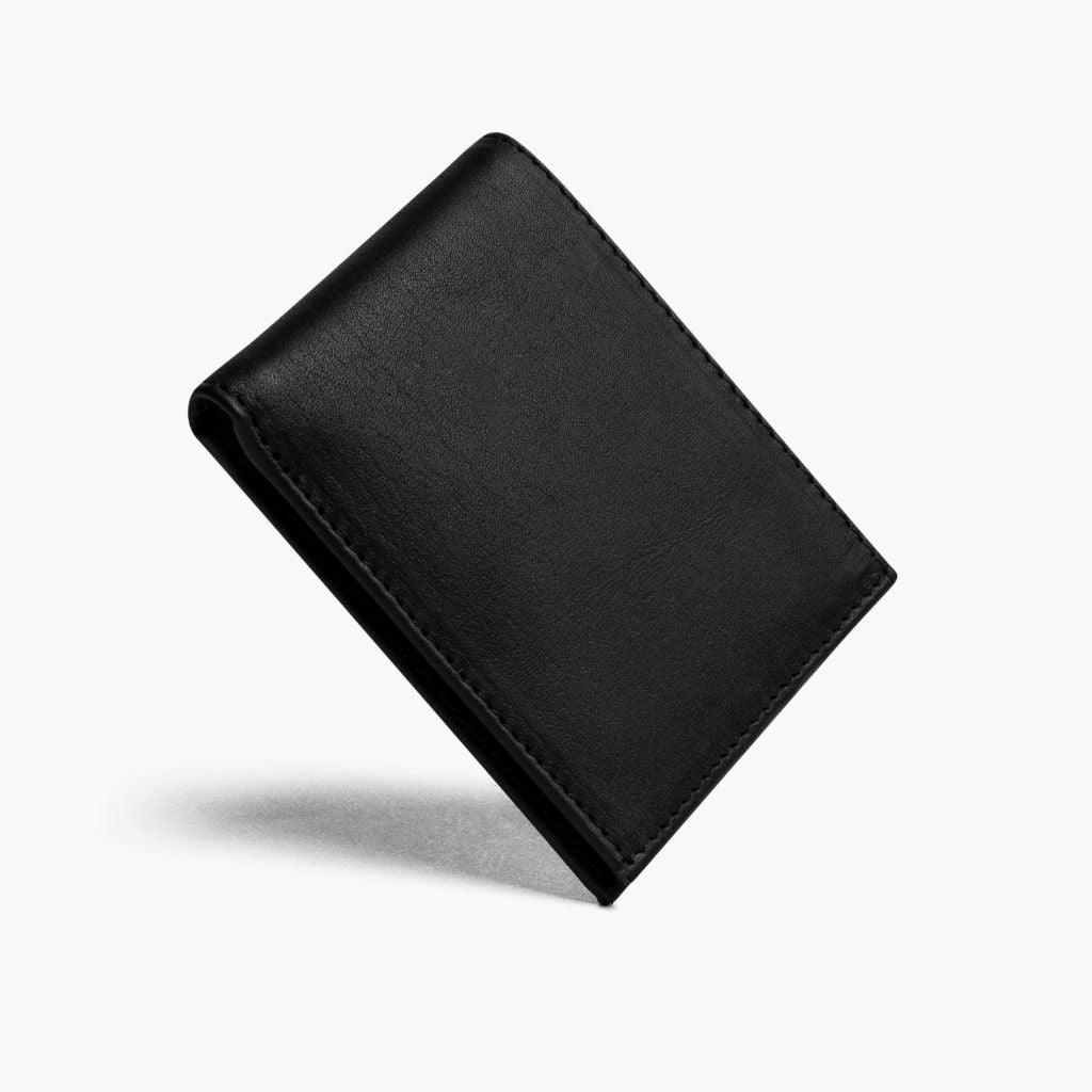 The Classic Leather Bifold Wallet - Black