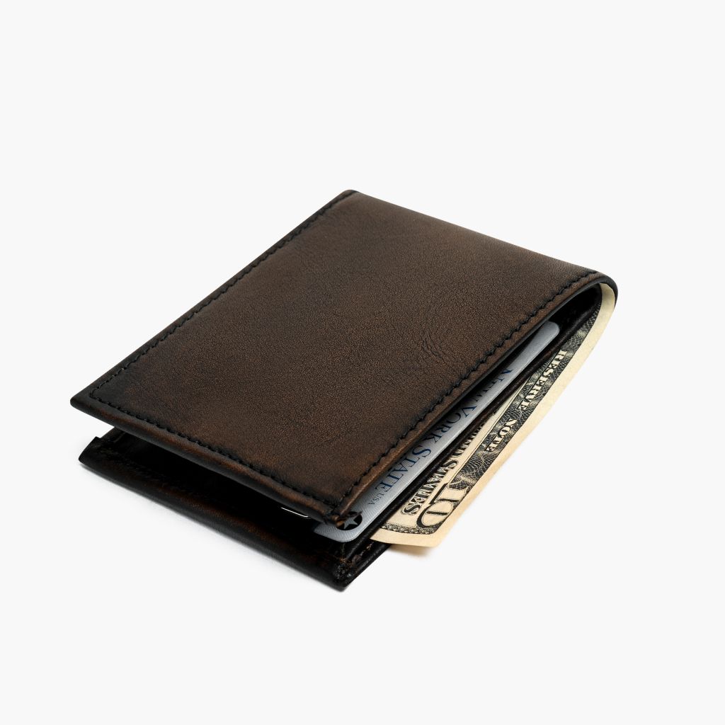 The Classic Leather Bifold Wallet - Black Coffee