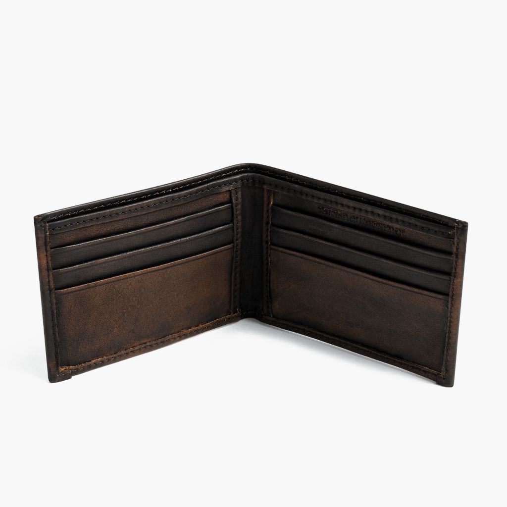 The Classic Leather Bifold Wallet - Black Coffee