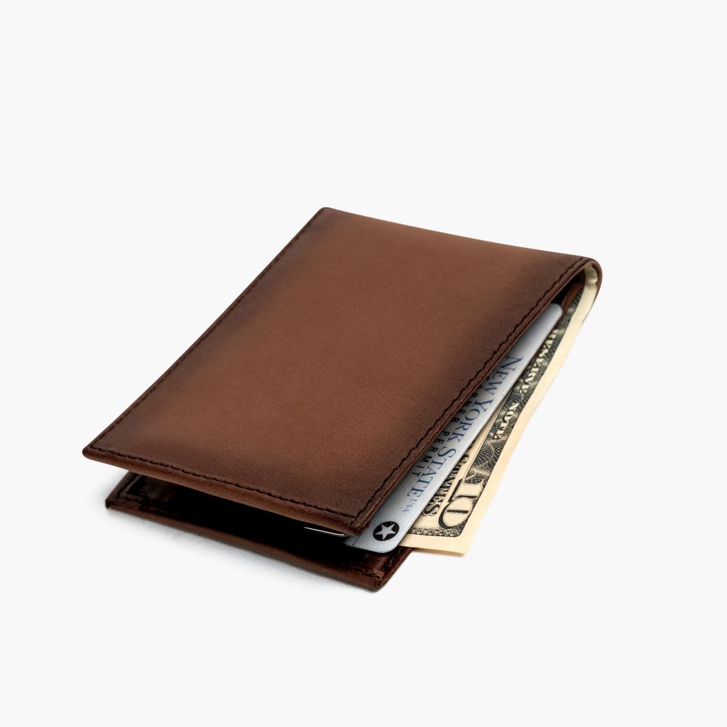 The Classic Leather Bifold Wallet - Brandy
