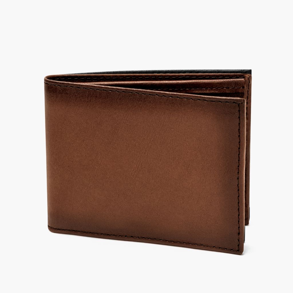 The Classic Leather Bifold Wallet - Brandy
