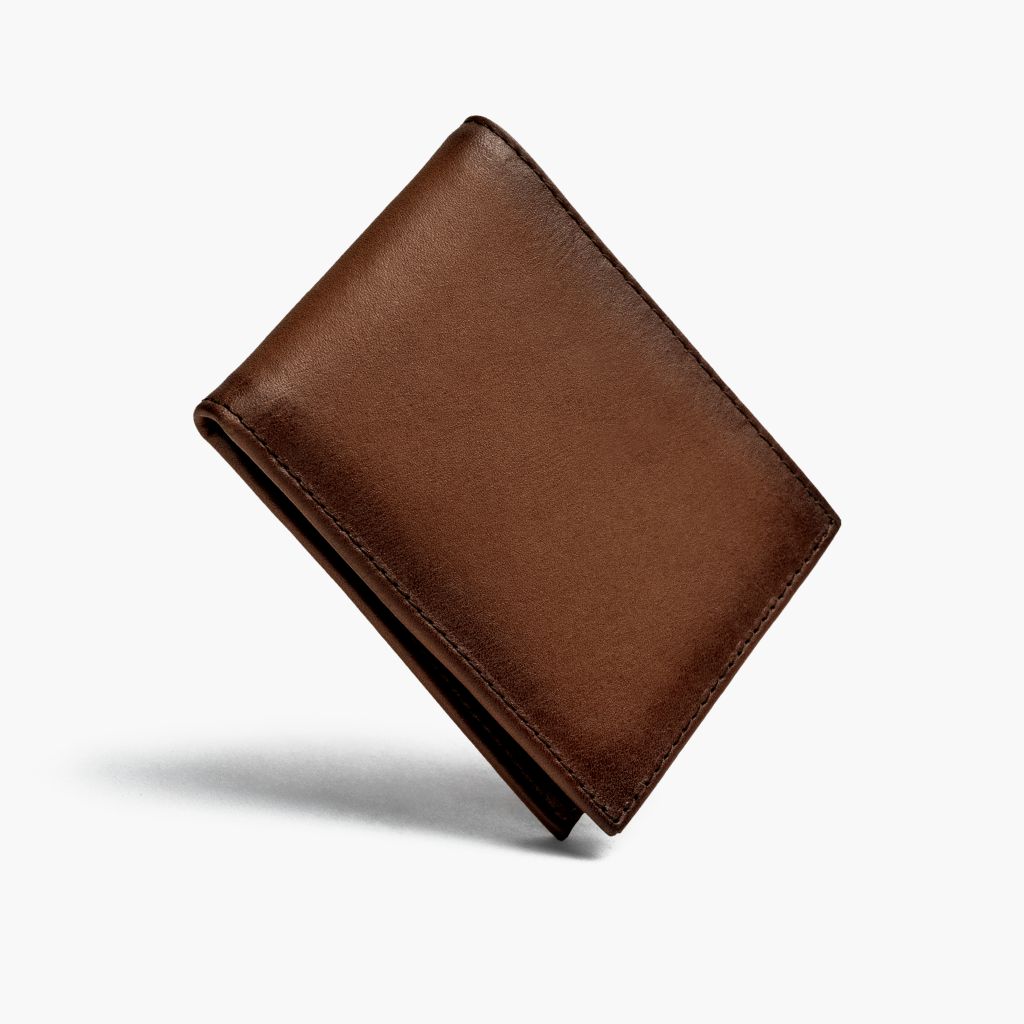 The Classic Leather Bifold Wallet - Brandy