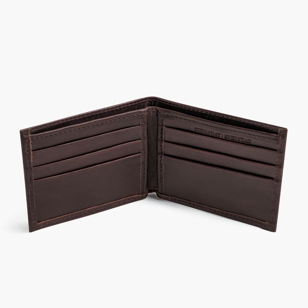 The Classic Leather Bifold Wallet - Brown