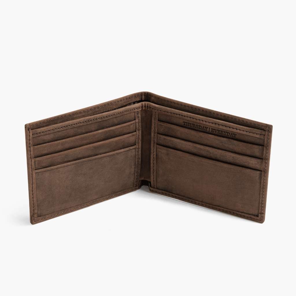 The Classic Leather Bifold Wallet - Burnt Copper