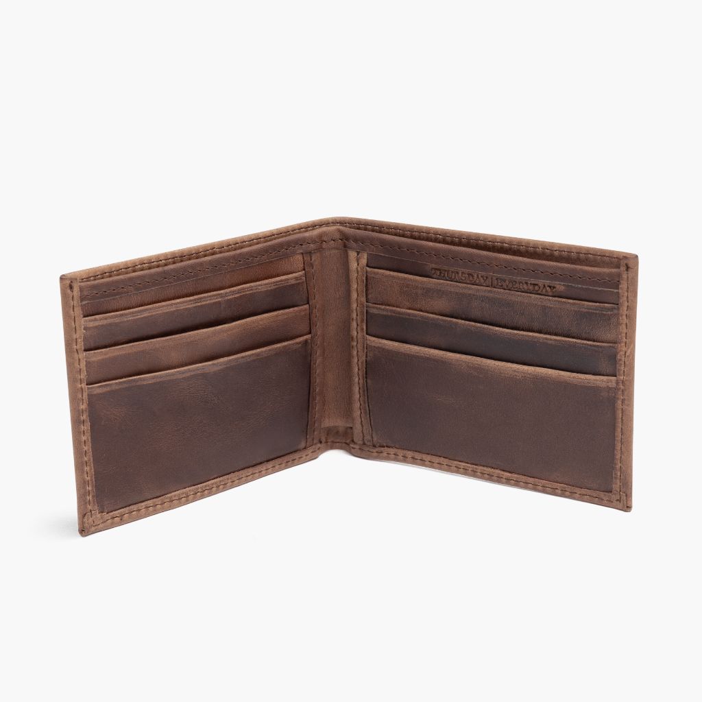 The Classic Leather Bifold Wallet - Natural