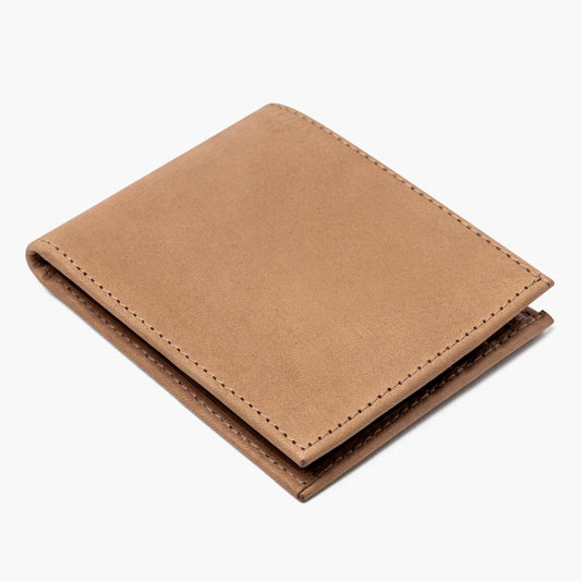The Classic Leather Bifold Wallet - Natural Vachetta