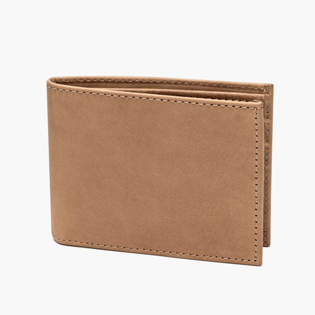 The Classic Leather Bifold Wallet - Natural Vachetta