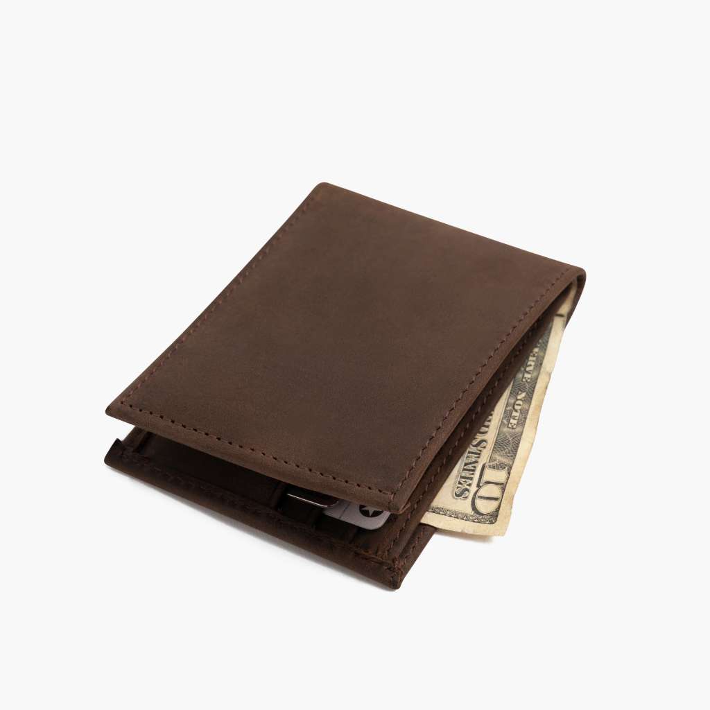 The Classic Leather Bifold Wallet - Tobacco