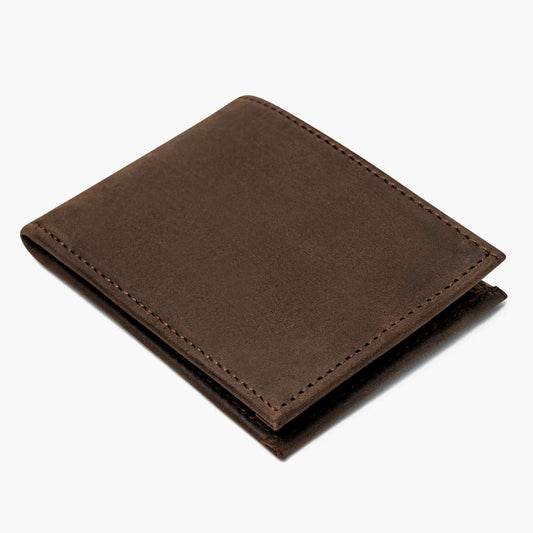 The Classic Leather Bifold Wallet - Tobacco