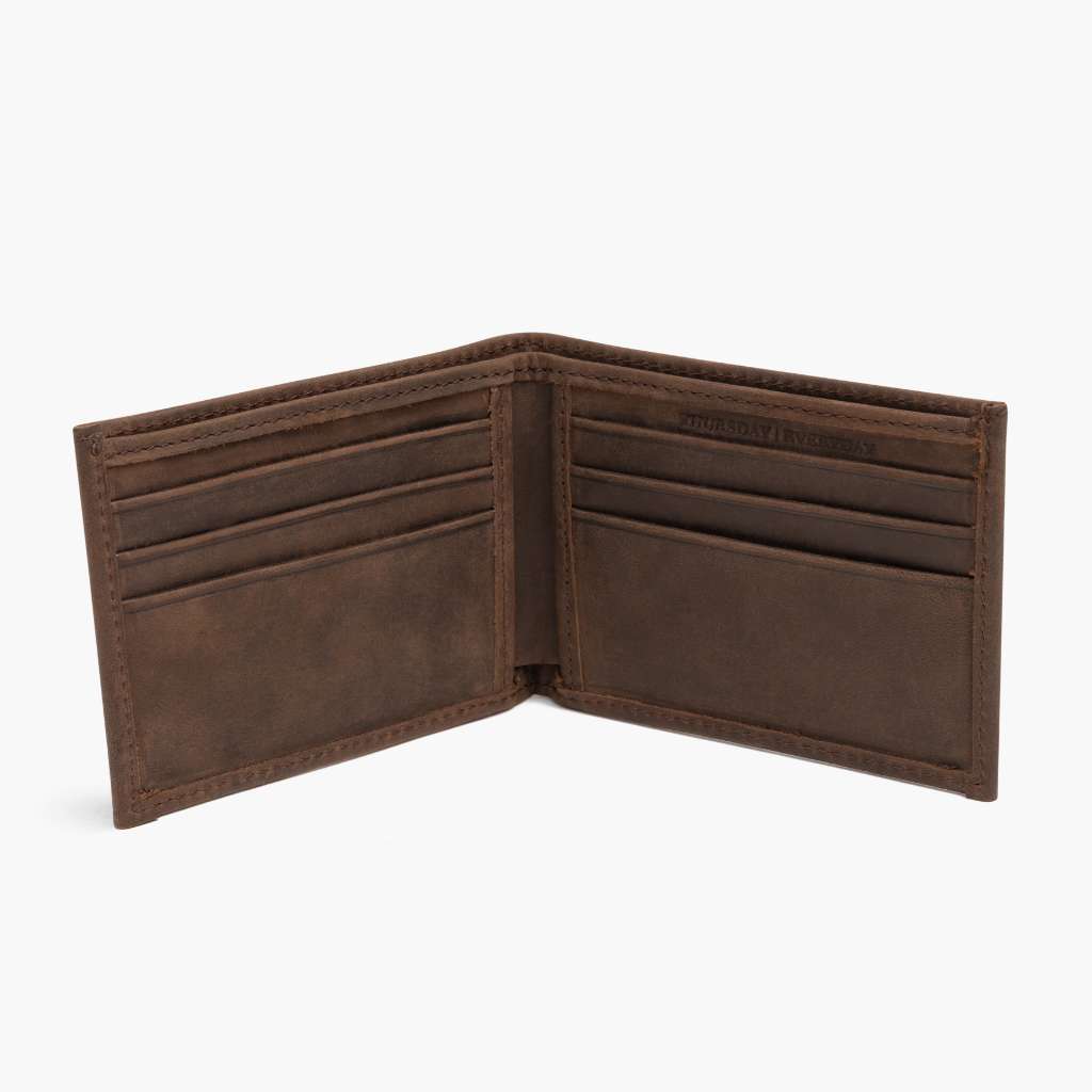 The Classic Leather Bifold Wallet - Tobacco