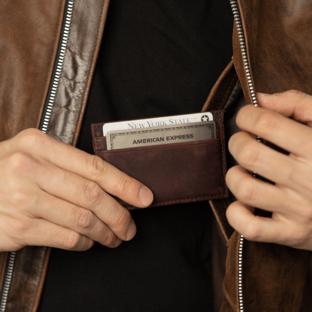 The Minimalist Leather Card Holder - Arizona Adobe