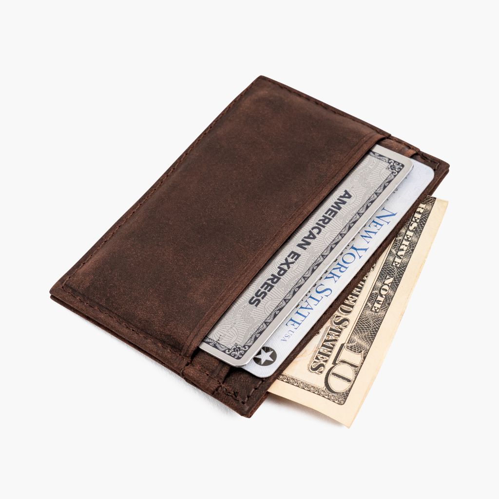 The Minimalist Leather Card Holder - Arizona Adobe