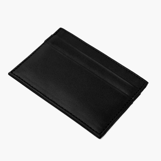 The Minimalist Leather Card Holder - Black