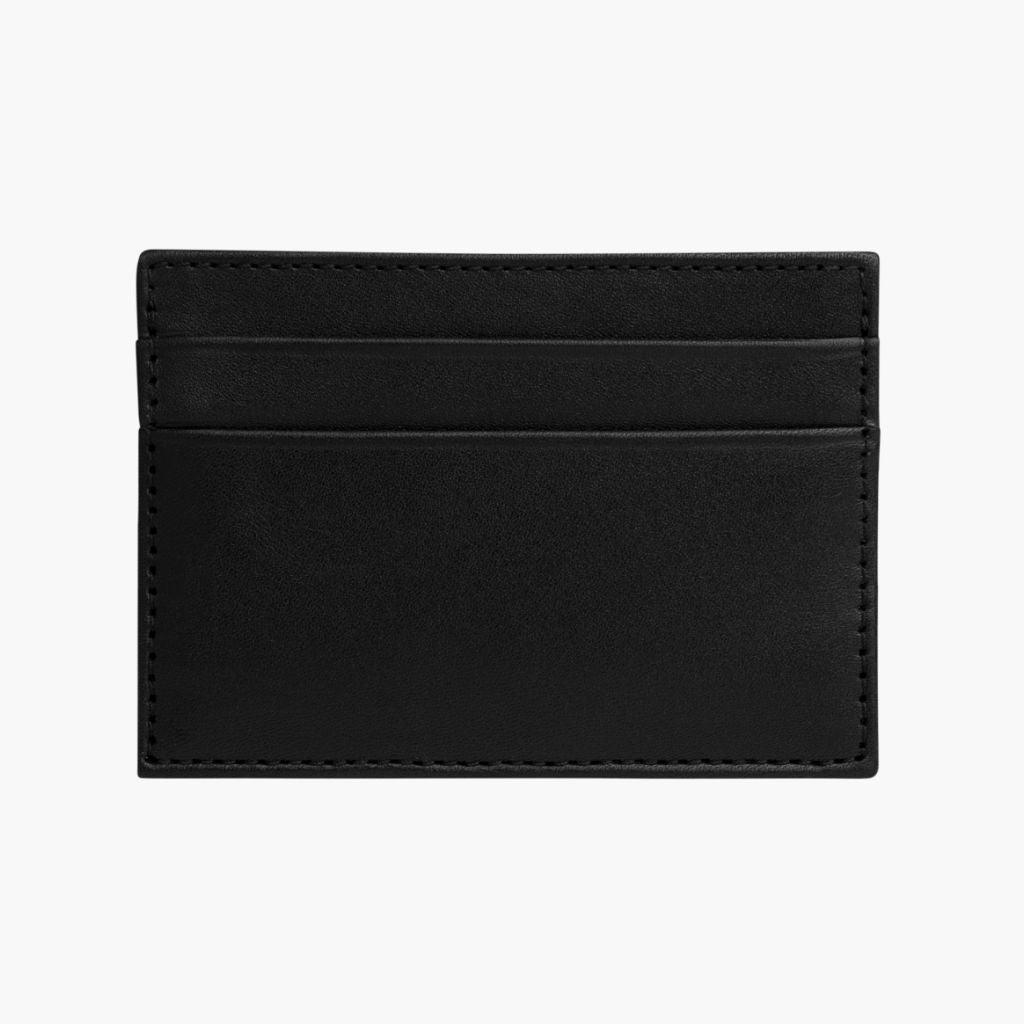 The Minimalist Leather Card Holder - Black