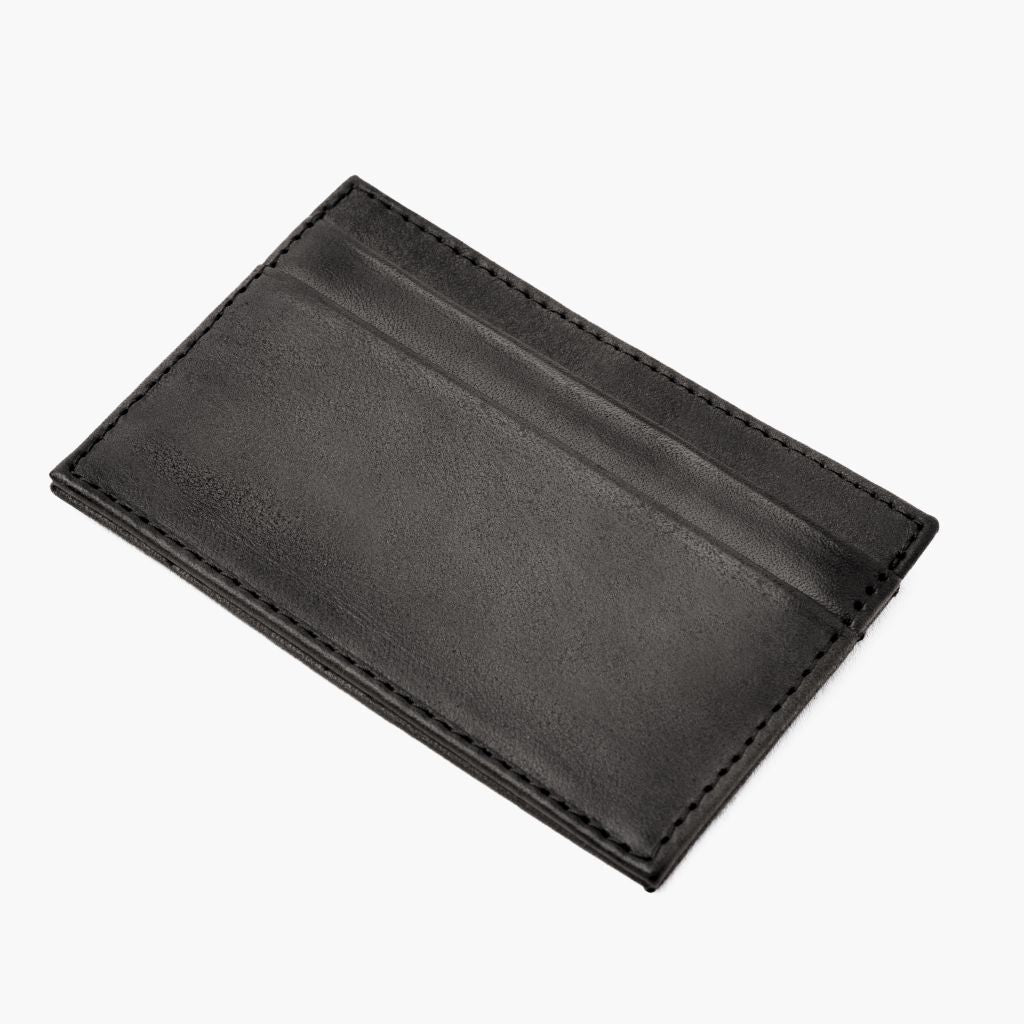 The Minimalist Leather Card Holder - Grey