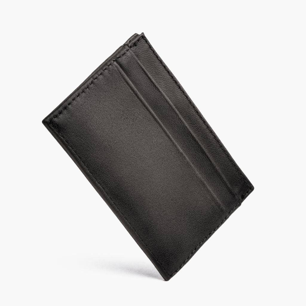 The Minimalist Leather Card Holder - Grey