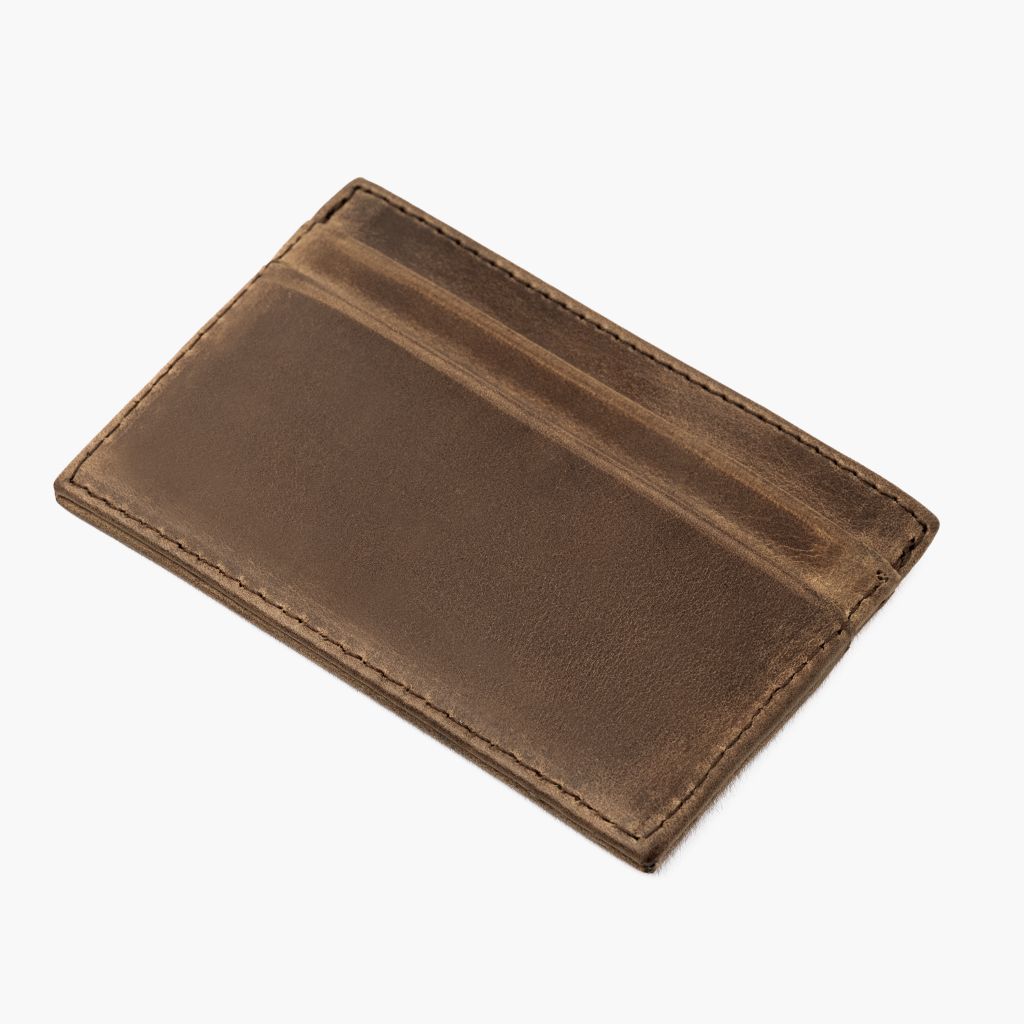 The Minimalist Leather Card Holder - Natural Chromexcel