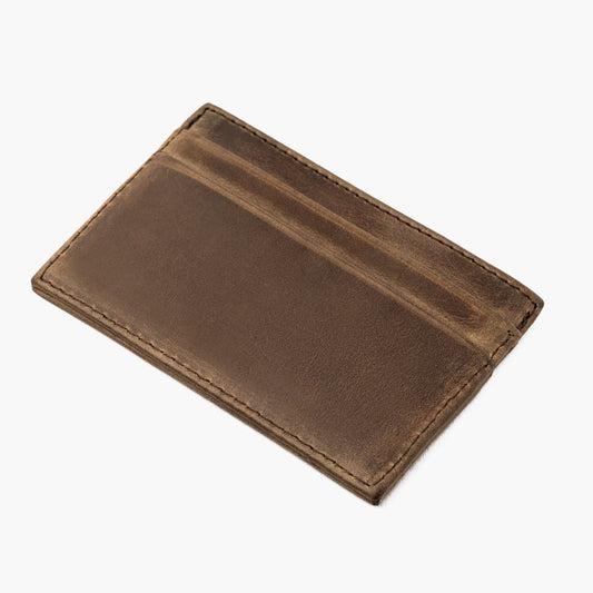 The Minimalist Leather Card Holder - Natural Chromexcel