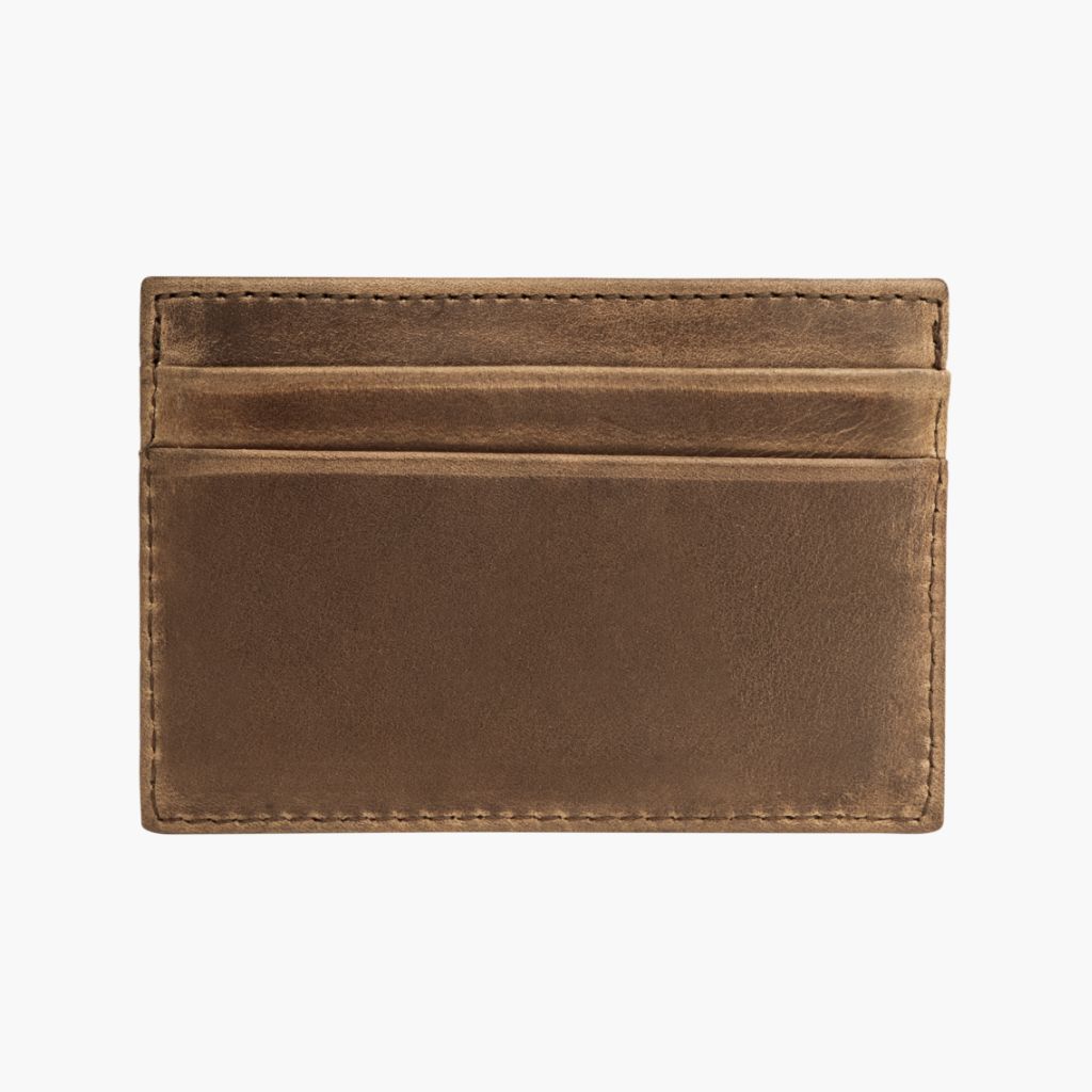The Minimalist Leather Card Holder - Natural Chromexcel