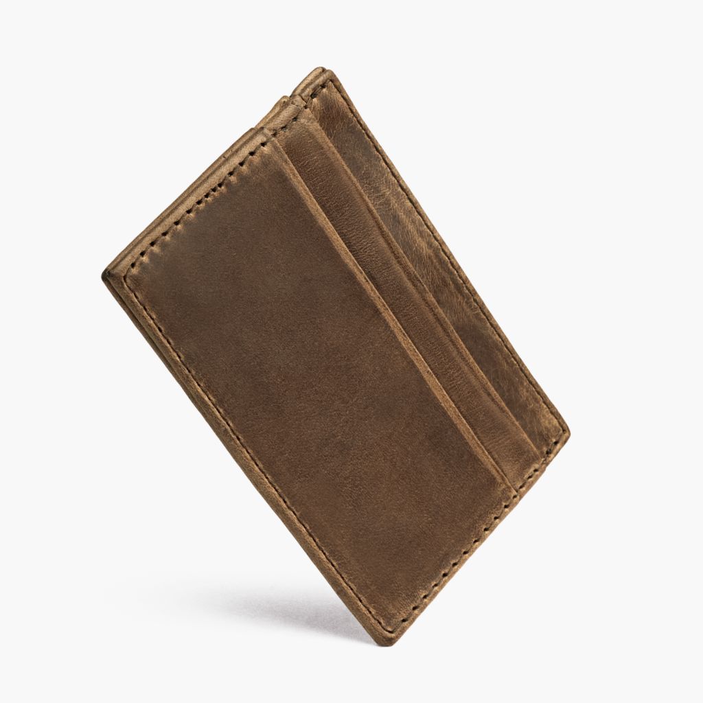 The Minimalist Leather Card Holder - Natural Chromexcel