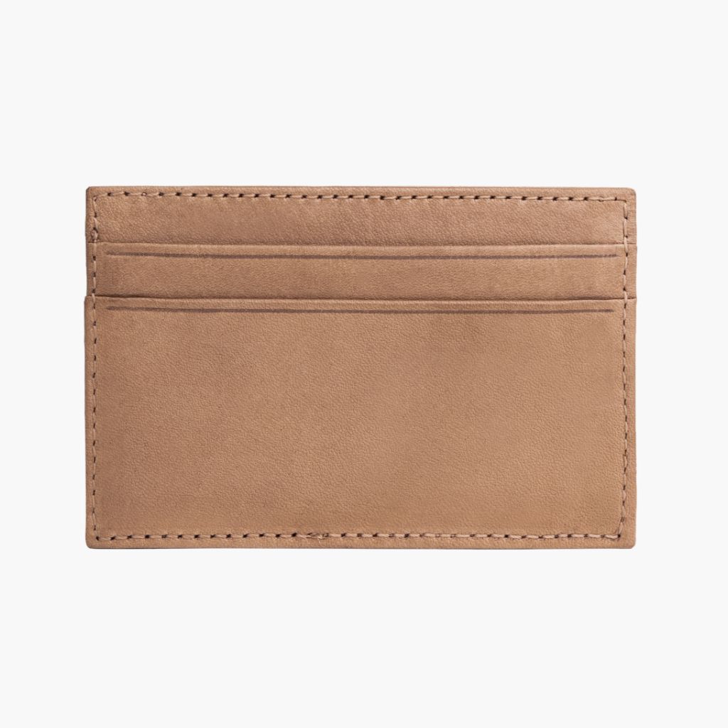 The Minimalist Leather Card Holder - Natural Vachetta