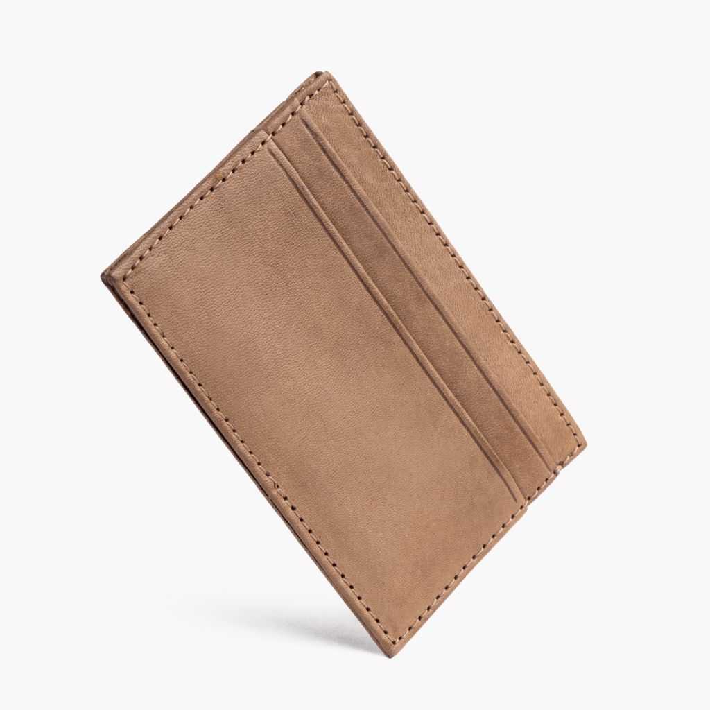 The Minimalist Leather Card Holder - Natural Vachetta