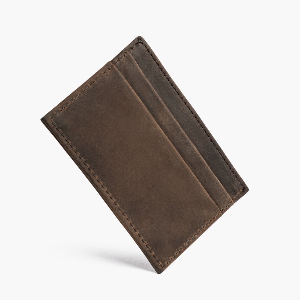The Minimalist Leather Card Holder - Tobacco