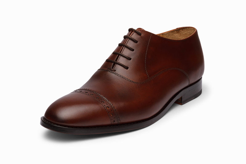 Quarter Brogue Oxford - Dark Oxblood