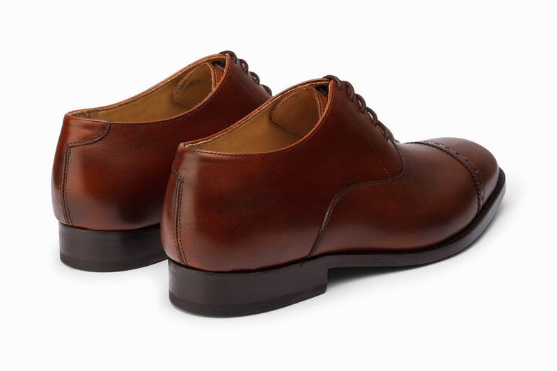 Quarter Brogue Oxford - Dark Oxblood