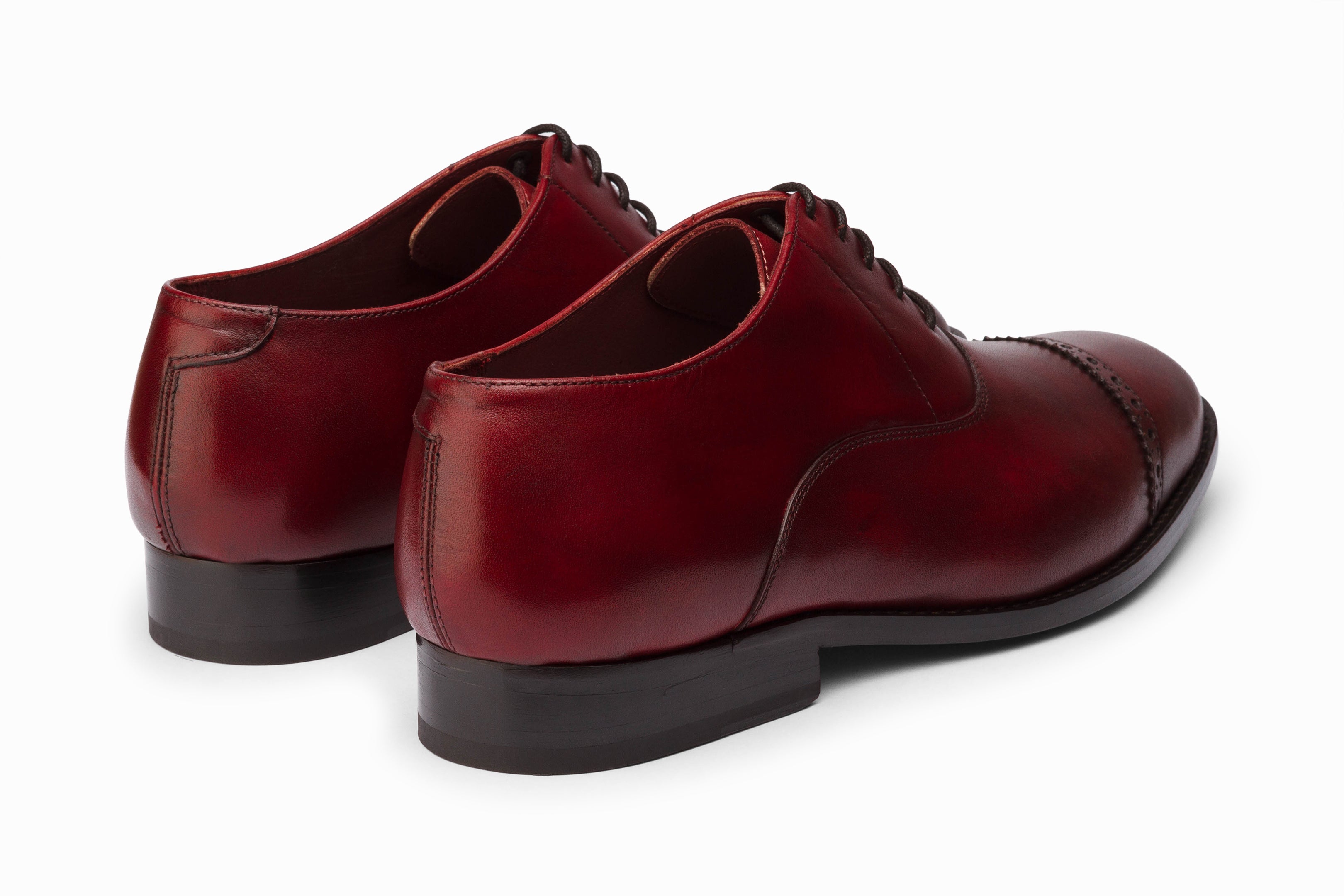 Quarter Brogue Oxford - Dark Oxblood