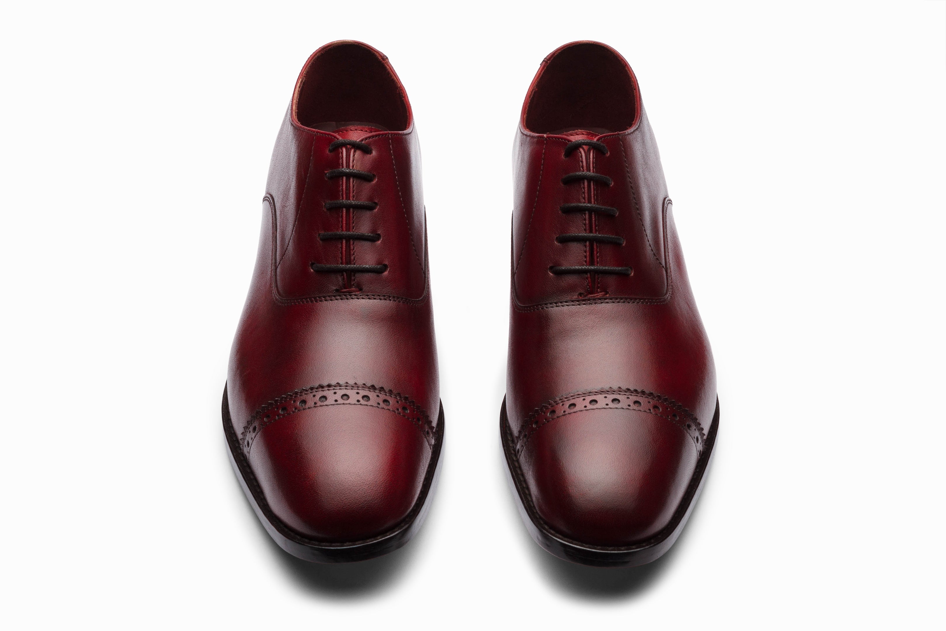 Quarter Brogue Oxford - Dark Oxblood