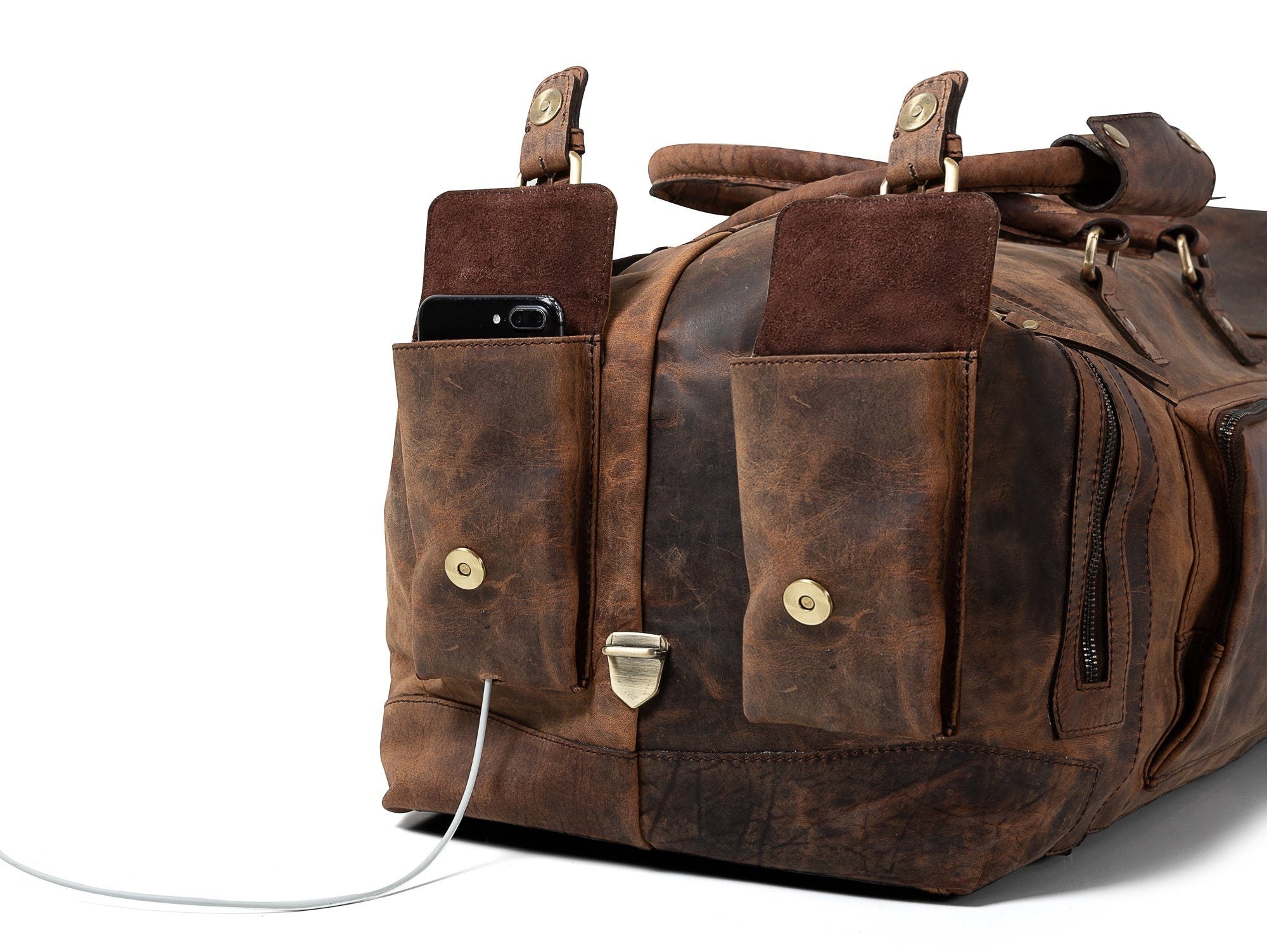 Leather Duffle Bag - ORLANDO